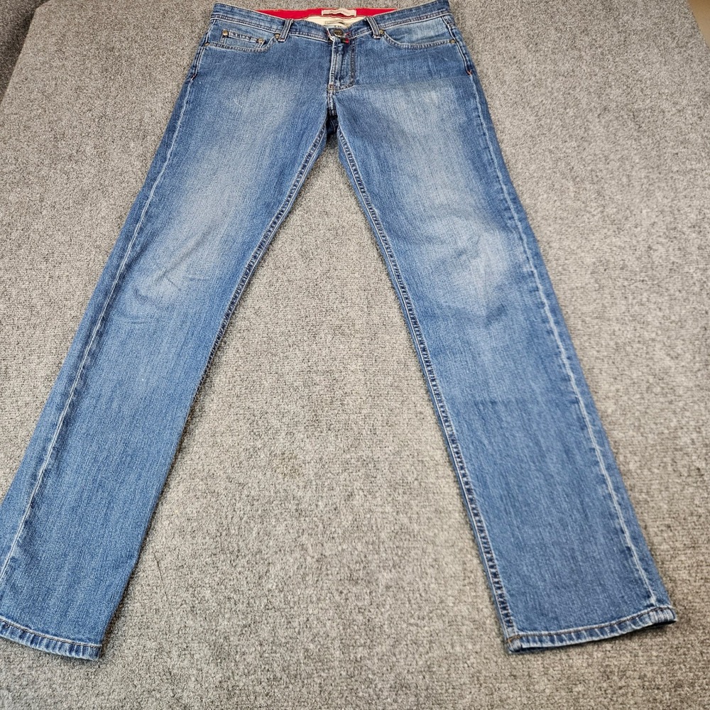 B Settecento B700 Mens Straight Leg Jeans Blue Made in Italy Size 34/48